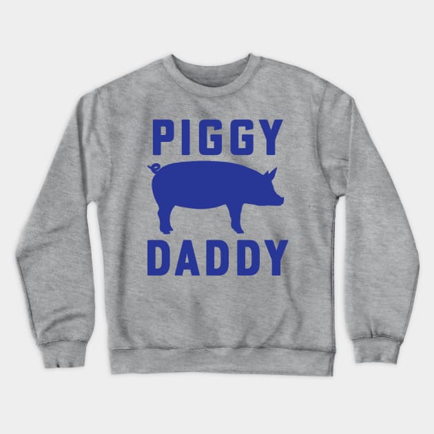 Pig Dad Piggy Daddy Pig Silhouette Pig Meme Crewneck Sweatshirt by PodDesignShop